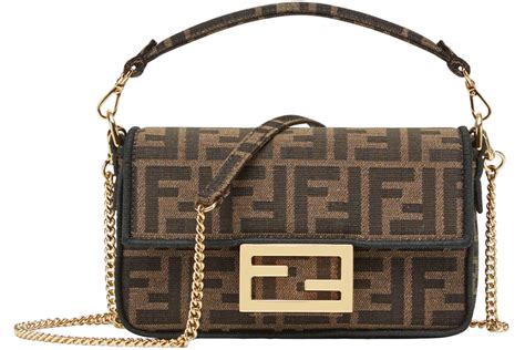 fendi baguette jacquard ff fabric bag|Baguette .